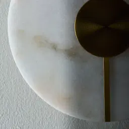 Irene II Circle Alabaster Wall Lamp 20cm