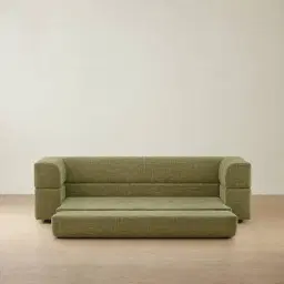 Riviera Dusty Green Chenille Fabric 3 Seater Sofa Bed