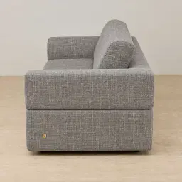 Riviera Shadow Grey Chenille Fabric 3 Seater Sofa Bed