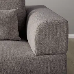 Riviera III Graphite 2 Pieces Modular Fabric Sofa