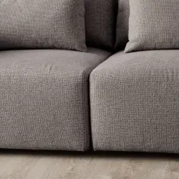 Riviera III Graphite 3 Pieces Modular Fabric Sofa