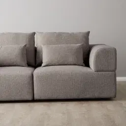 Riviera III Graphite 4 Pieces Modular Fabric Sofa