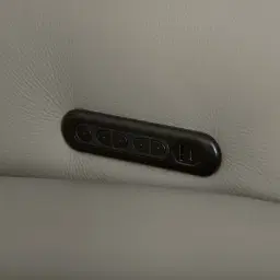 Amelie  Milk Coffee Leather Modular Dual Electric Recliner With Single Rectangle Console