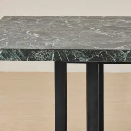 Grayson Black Rectangular Dining Table with Emerald Green Sintered Stone Top - 268x118cm