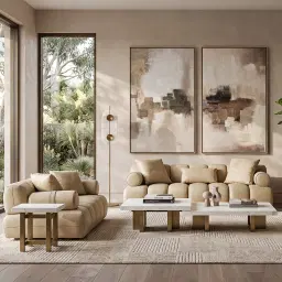 Grayson Brushed Bronze Side Table with Statuario White Sintered Stone Top