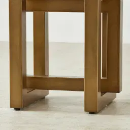 Grayson Brushed Bronze Side Table with Statuario White Sintered Stone Top