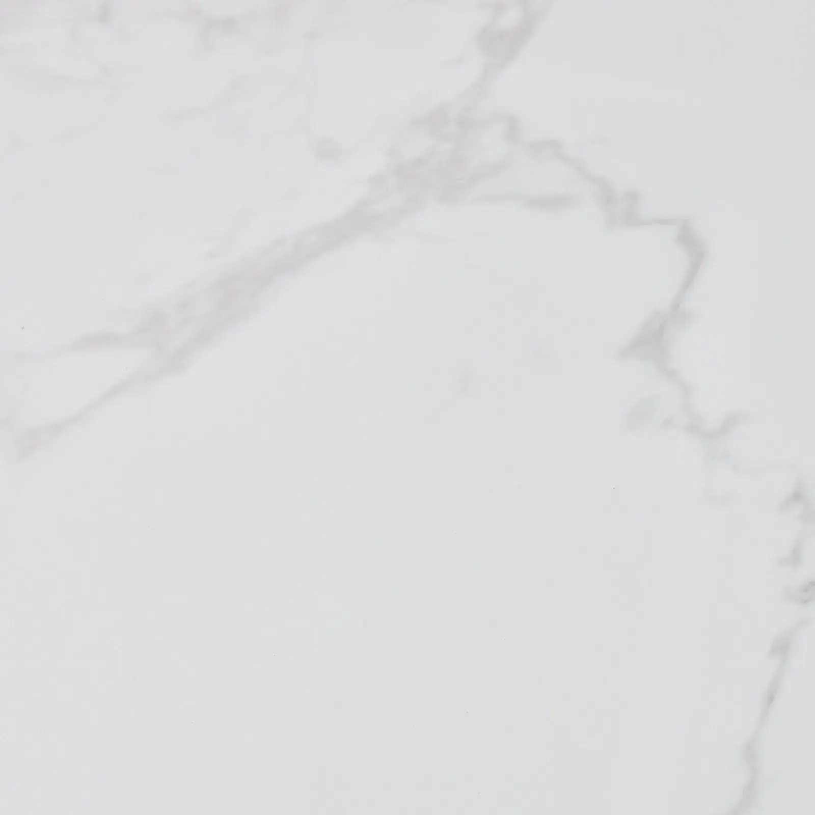 Grayson Statuario White Sintered Stone Side Table - Matte Black Legs