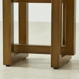 Grayson Brushed Bronze Side Table with Emerald Green Sintered Stone Top