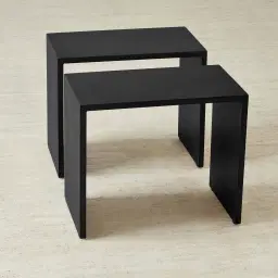 Grayson Matte Black Entertainment Unit with Statuario White Sintered Stone Top