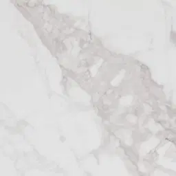 Grayson Matte Black Console Table with Statuario White Sintered Stone Top