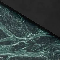 Grayson Matte Black Entertainment Unit with Emerald Green Sintered Stone Top