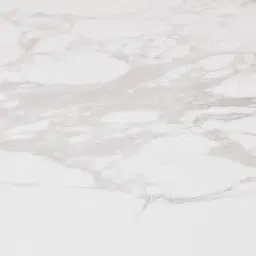 Grayson Brushed Bronze 26cm Low Coffee Table with Statuario White Sintered Stone Top