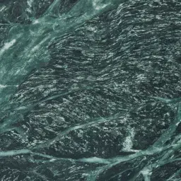 Grayson Matte Black Console Table with Emerald Green Sintered Stone Top