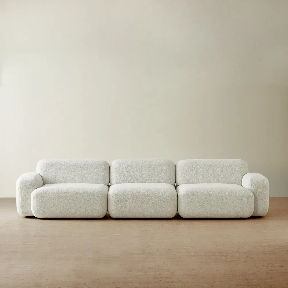 Capri Stone White 3 Pieces Sofa