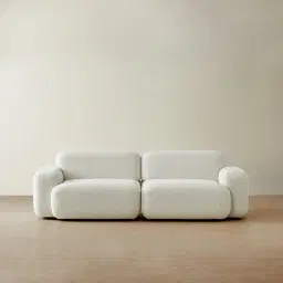 Capri Stone White 2 Pieces Sofa