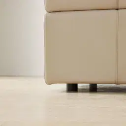 Riviera Almond Cream 3 Pieces Modular Leather Sofa