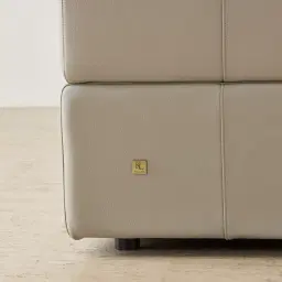 Riviera Milk Coffee 3 Pieces Modular Leather Sofa