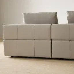 Riviera Milk Coffee Leather Modular Sofa