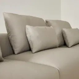 Riviera Milk Coffee Leather Modular Sofa