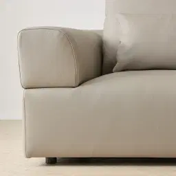Riviera Milk Coffee Leather Modular Sofa