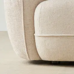 Isabella Cloud Cream 2 Pieces Modular Fabric Sofa