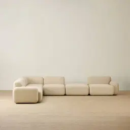 Capri Pearl Beige Modular Corner Sofa