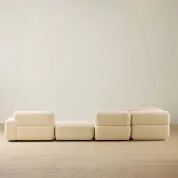 Capri Pearl Beige Modular Corner Sofa