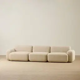 Capri Pearl Beige 3 Pieces Sofa