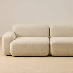 Capri Pearl Beige 3 Pieces Sofa