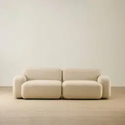 Capri Pearl Beige 2 Pieces Sofa