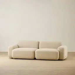 Capri Pearl Beige 2 Pieces Sofa