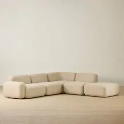 Capri Pearl Beige 5 Pieces Sofa