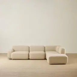 Capri Pearl Beige 5 Pieces Sofa