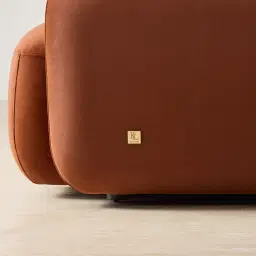 Capri Copper Brown Velveteen Modular Corner Sofa