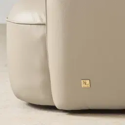 Spencer Milk Coffee Leather 3 Pieces Modular Sofa with Right Arm and Left Terminal