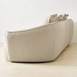 Spencer Milk Coffee Leather 3 Pieces Modular Sofa