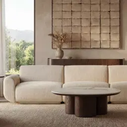 Vero Dusty Beige Fabric 3 Pieces Modular Sofa
