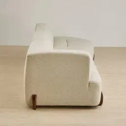 Calma Pearl Beige Fabric 3 Pieces Modular Sofa with Left Arm and Right Cuddler