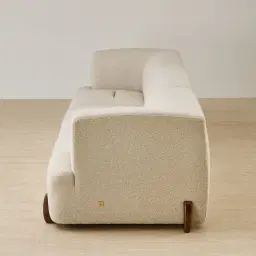 Calma Pearl Beige Fabric 3 Pieces Modular Sofa