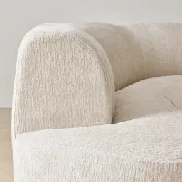 Calma Fusion Grey Fabric 4 Pieces Modular Corner Sofa with Left Cuddler and Right Cuddler