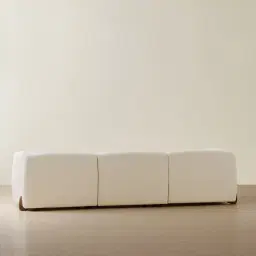 Calma Fusion Grey Fabric 3 Pieces Modular Sofa