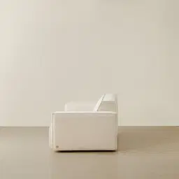 Maison Piaza White Fabric 2 Pieces Modular Sofa