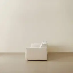 Maison Piaza White Fabric 3 Pieces Modular Sofa