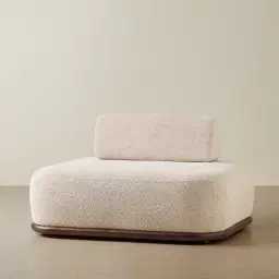 Bellagio Mid Beige Woven Fabric Single Seat Module