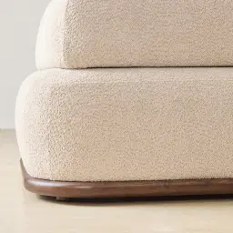 Bellagio Mid Beige Woven Fabric Left Arm Module