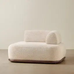 Bellagio Mid Beige Woven Fabric Right Arm Module