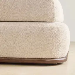 Bellagio Mid Beige Woven Fabric Left Arm Daybed