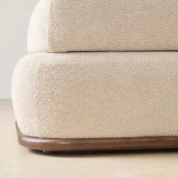 Bellagio Mid Beige Woven Fabric 2 Pieces Modular Sofa