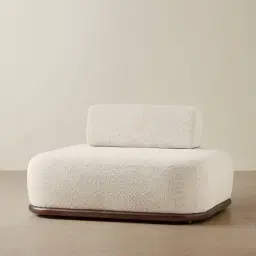 Bellagio Stone Cream Woven Fabric Single Seat Module