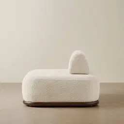 Bellagio Stone Cream Woven Fabric Single Seat Module